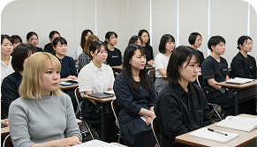 授業を受けている生徒